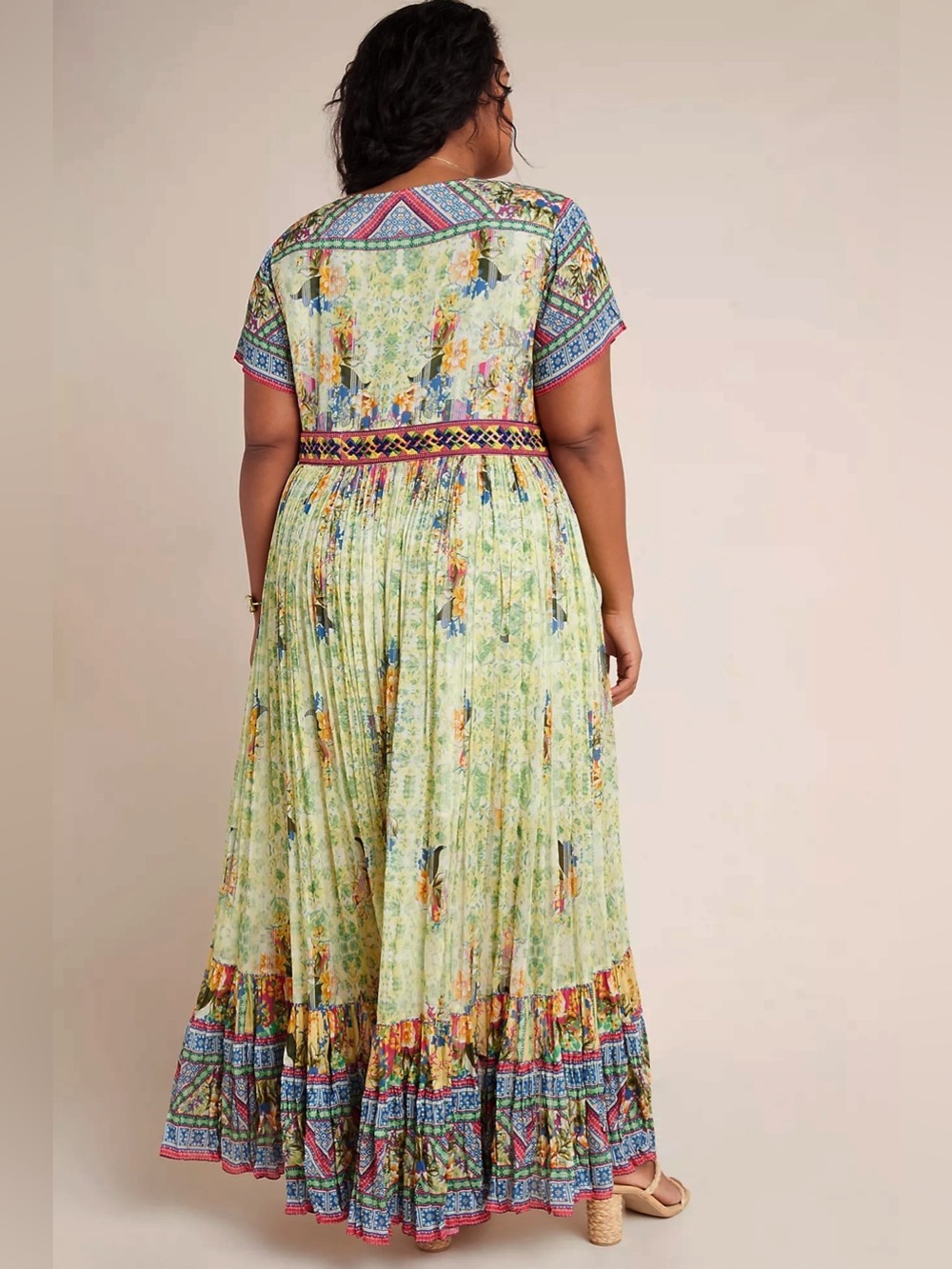 NWT Anthropologie Bhanuni Jyoti Arianna Maxi Dress Boho Chic Floral Gypsy - Picture 2 of 7